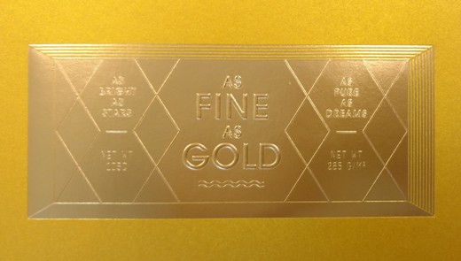 gold-on-gold , Large Format - Offset Printing - Labels -