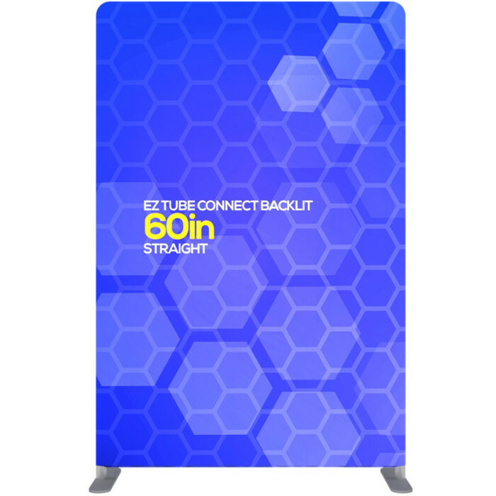 5 ft. EZ Tube® Connect Straight Top Backlit Single-Sided White Back Fabric (Graphic Only)